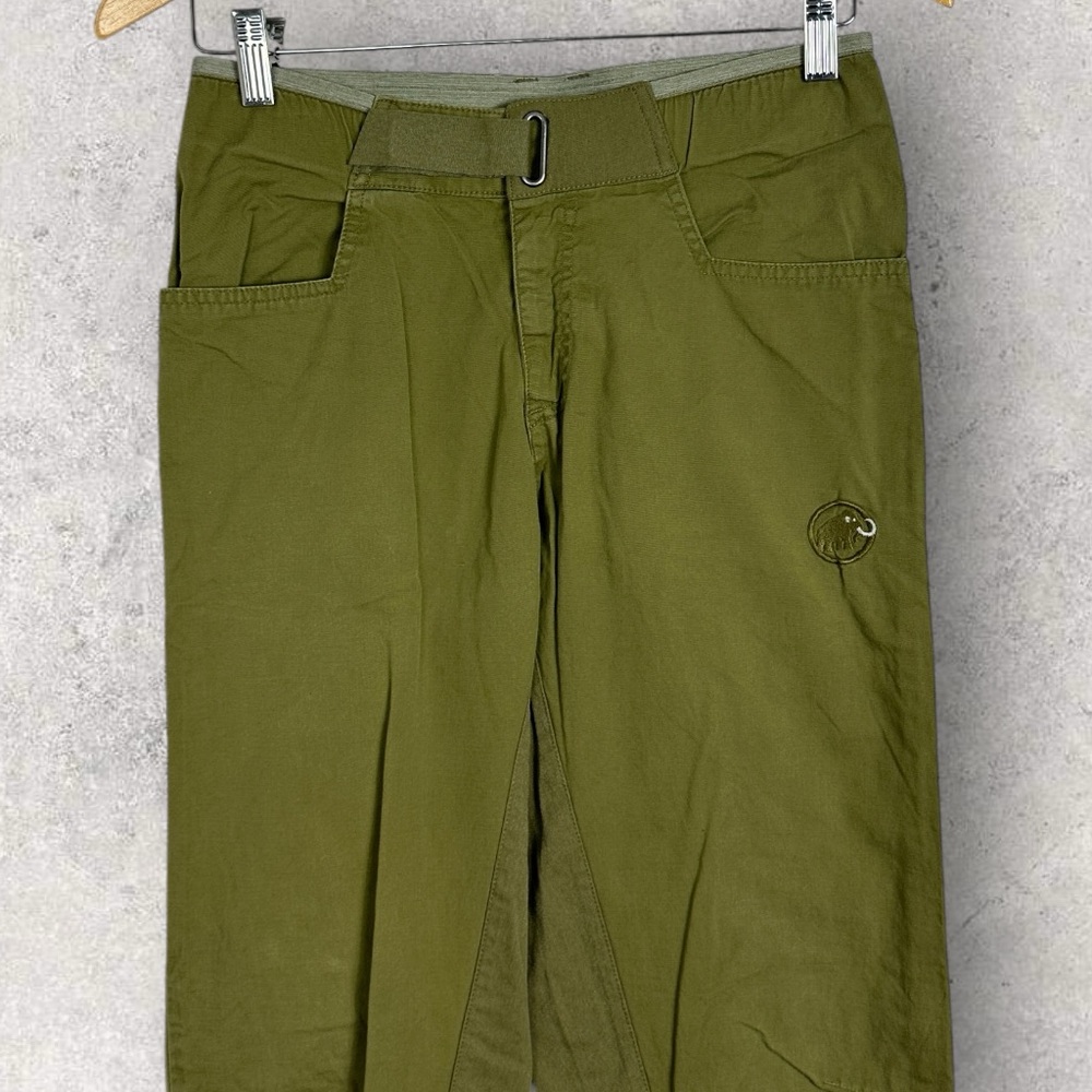 Mammut Massone Pants Mens Size 28 Olive Green Mountain Climbing Hiking Outdoors - Picture 6 of 16